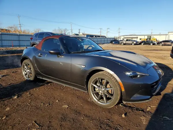 JM1NDAD73J0203456 VIN - 2018 MAZDA MX-5 MIATA GRAND TOURING GREY