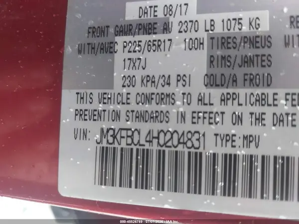 JM3KFBCL4H0204831 2017 MAZDA CX-5 - Image 8