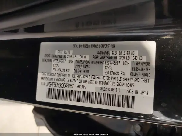 JM3KFBCM5K0546157 2019 MAZDA CX-5 - Image 8