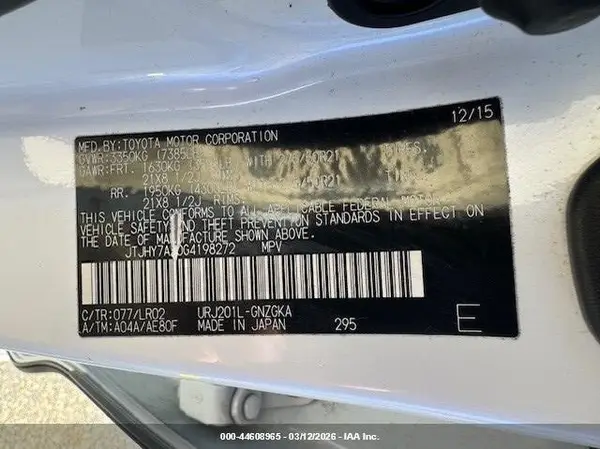 JTJHY7AX0G4198272 2016 LEXUS LX - Image 8