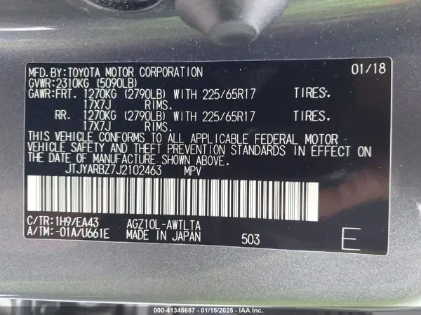 JTJYARBZ7J2102463 2018 LEXUS NX - Image 8