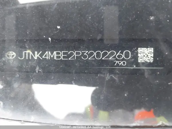 JTNK4MBE2P3202260 2023 TOYOTA COROLLA - Image 8