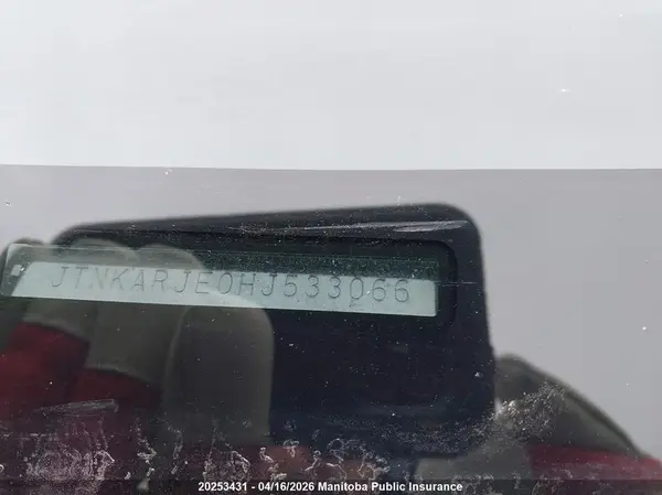 JTNKARJE0HJ533066 2017 TOYOTA COROLLA - Image 8