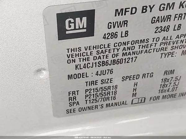 KL4CJ1SB6JB601217 2018 BUICK ENCORE - Image 8