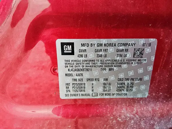 KL4CJASB2KB728211 2019 BUICK ENCORE - Image 5