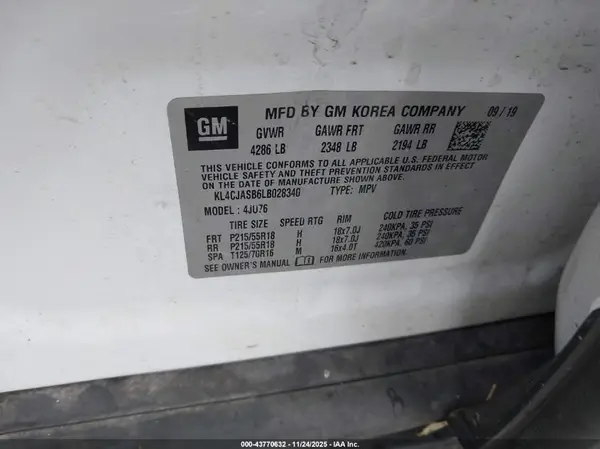 KL4CJASB6LB028340 2020 BUICK ENCORE - Image 8