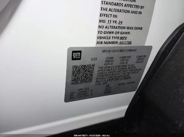 KL77LFEP3SC179664 2025 CHEVROLET TRAX - Image 8