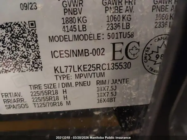 KL77LKE25RC135530 2024 CHEVROLET TRAX - Image 8
