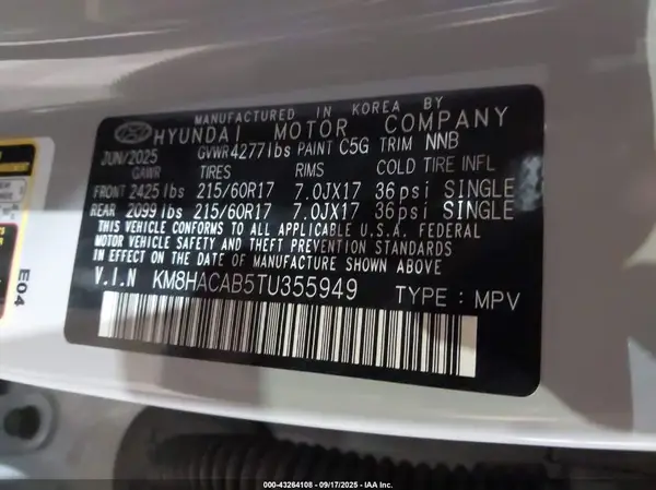 KM8HACAB5TU355949 2026 HYUNDAI KONA - Image 5