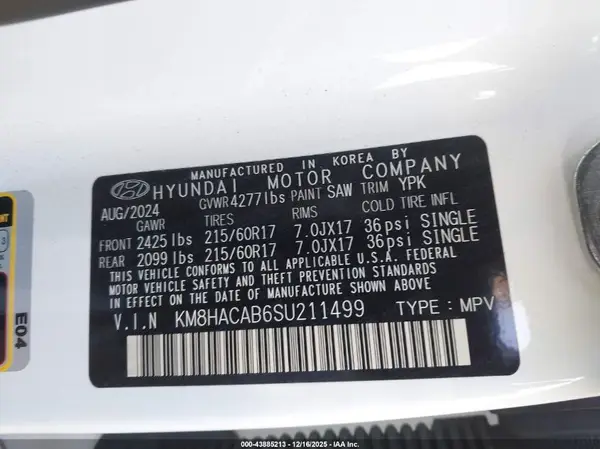 KM8HACAB6SU211499 2025 HYUNDAI KONA - Image 8