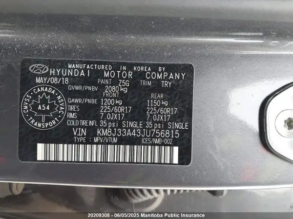 KM8J33A43JU756815 2018 HYUNDAI TUCSON - Image 8