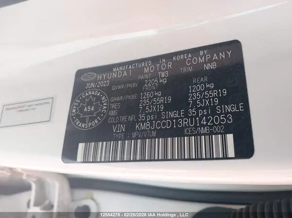KM8JCCD13RU142053 2024 HYUNDAI TUCSON - Image 8