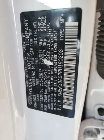 KM8K33AG2PU190203 2023 HYUNDAI KONA - Image 2