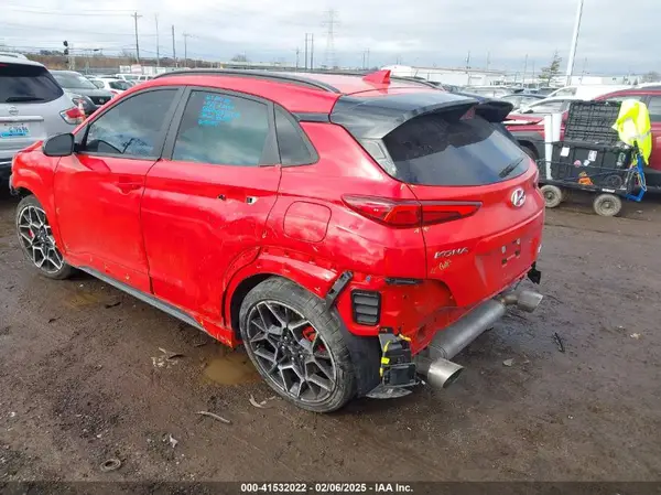 KM8KH3ACXPU006527 VIN - 2023 HYUNDAI KONA N RED 2.0L I-4 DI, DOHC