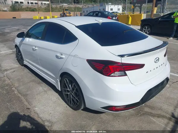 2020 HYUNDAI ELANTRA IAAI lot 44265776 auction photo 3