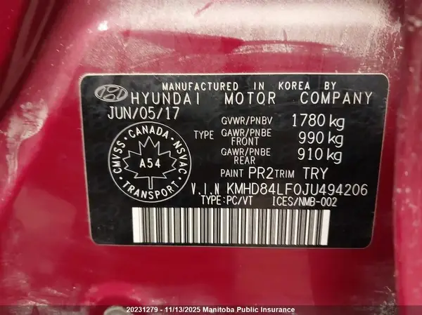 KMHD84LF0JU494206 2018 HYUNDAI ELANTRA - Image 8