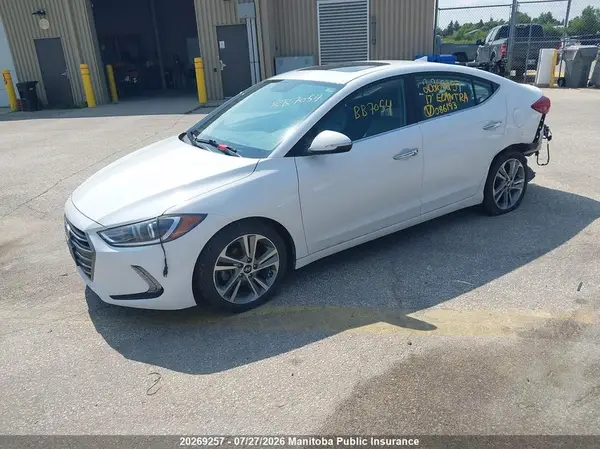 KMHD84LF1HU086193 2017 HYUNDAI ELANTRA - Image 2