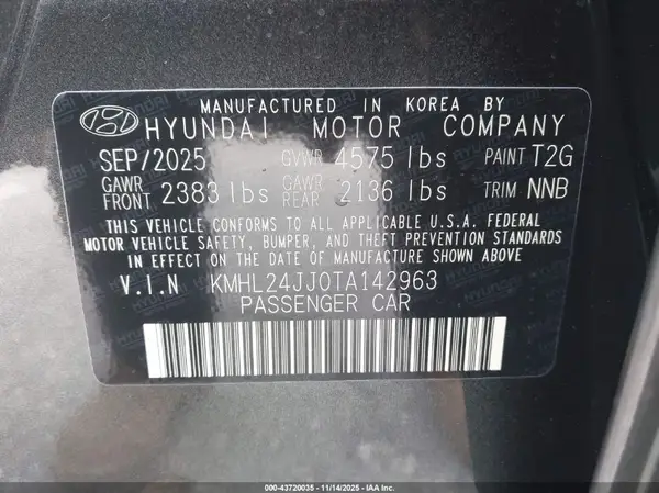 KMHL24JJ0TA142963 2026 HYUNDAI SONATA - Image 5