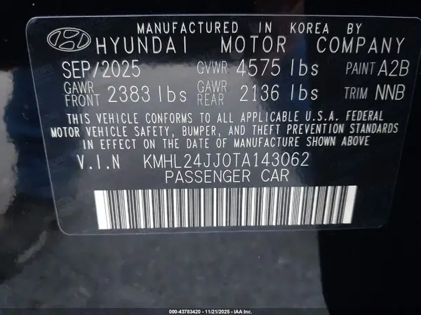 KMHL24JJ0TA143062 2026 HYUNDAI SONATA - Image 5