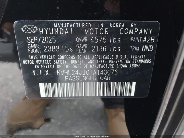 KMHL24JJ0TA143076 2026 HYUNDAI SONATA - Image 5