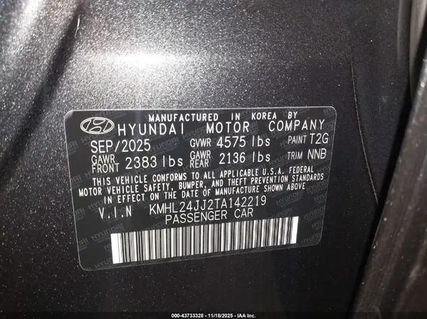 KMHL24JJ2TA142219 2026 HYUNDAI SONATA - Image 5