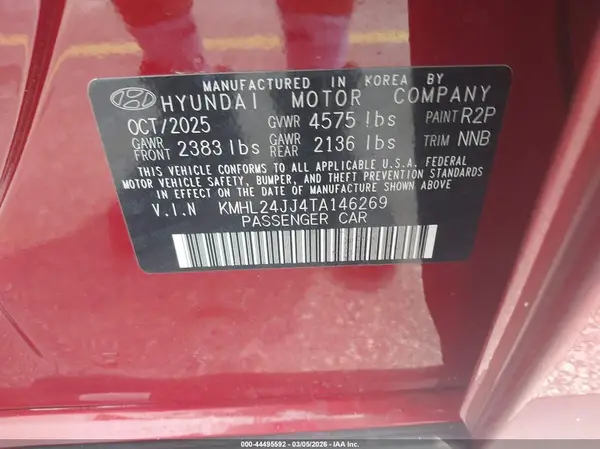 KMHL24JJ4TA146269 2026 HYUNDAI SONATA - Image 8
