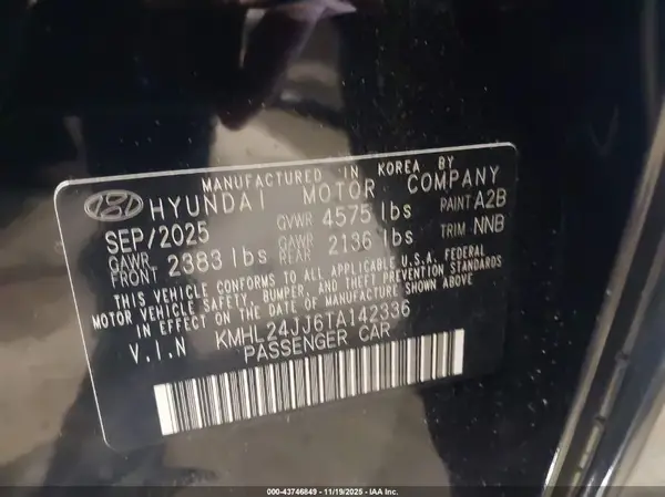 KMHL24JJ6TA142336 2026 HYUNDAI SONATA - Image 5