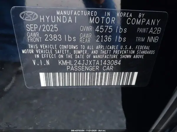 KMHL24JJXTA143084 2026 HYUNDAI SONATA - Image 5