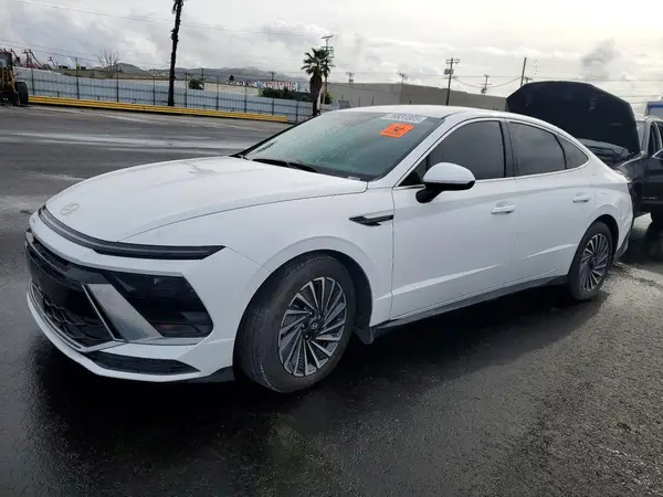 KMHL34JJ3RA100602 VIN - 2024 HYUNDAI SONATA HYBRID WHITE 2.0L 4