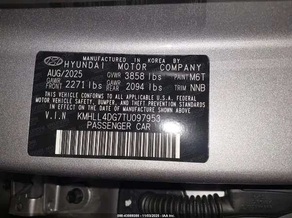KMHLL4DG7TU097953 2026 HYUNDAI ELANTRA - Image 5
