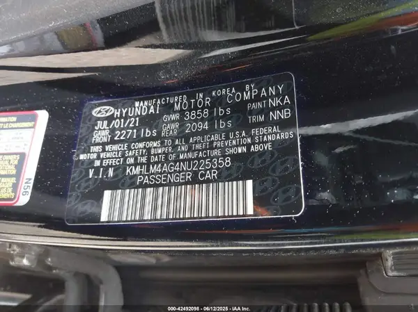 KMHLM4AG4NU225358 2022 HYUNDAI ELANTRA - Image 8
