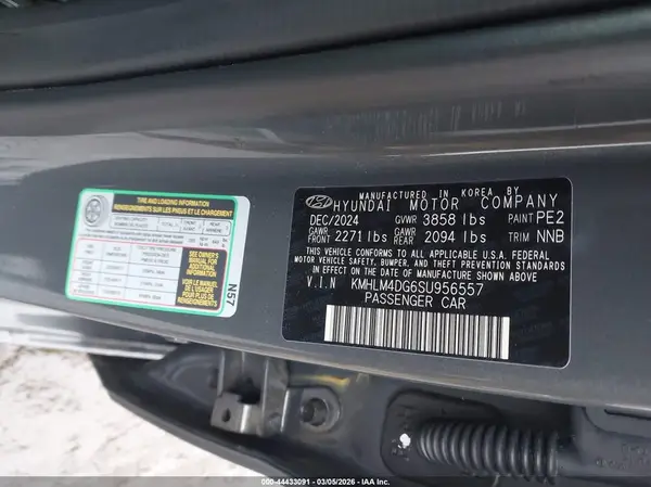 KMHLM4DG6SU956557 2025 HYUNDAI ELANTRA - Image 8