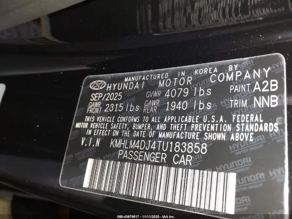 KMHLM4DJ4TU183858 2026 HYUNDAI ELANTRA - Image 5