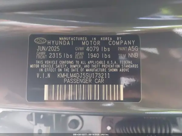 KMHLM4DJ5SU173211 2025 HYUNDAI ELANTRA - Image 5