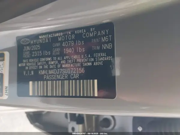 KMHLM4DJ7SU172156 2025 HYUNDAI ELANTRA - Image 5