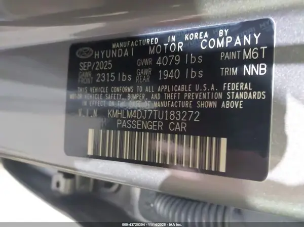 KMHLM4DJ7TU183272 2026 HYUNDAI ELANTRA - Image 5
