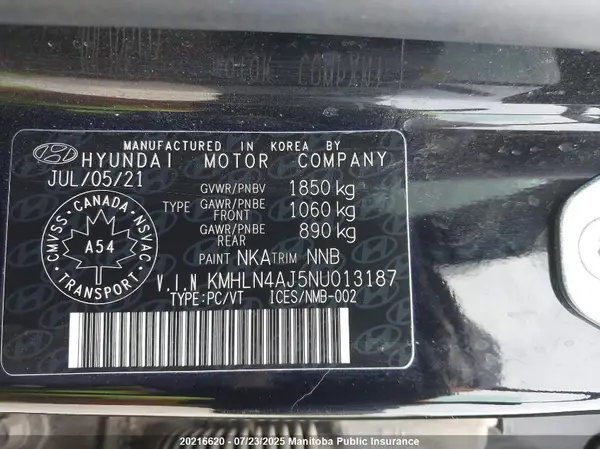 KMHLN4AJ5NU013187 2022 HYUNDAI ELANTRA - Image 8