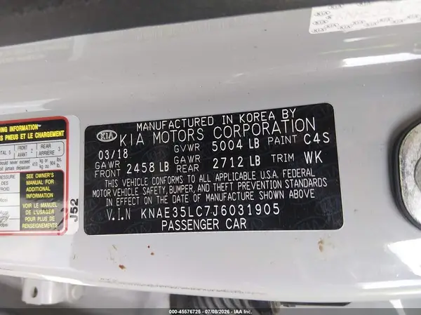 KNAE35LC7J6031905 2018 KIA STINGER - Image 8