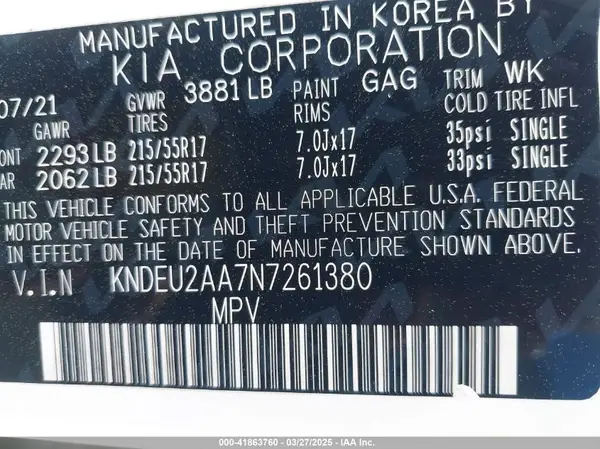 KNDEU2AA7N7261380 2022 KIA SELTOS - Image 8