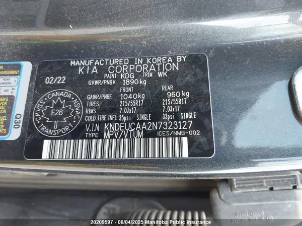 KNDEUCAA2N7323127 2022 KIA SELTOS - Image 8