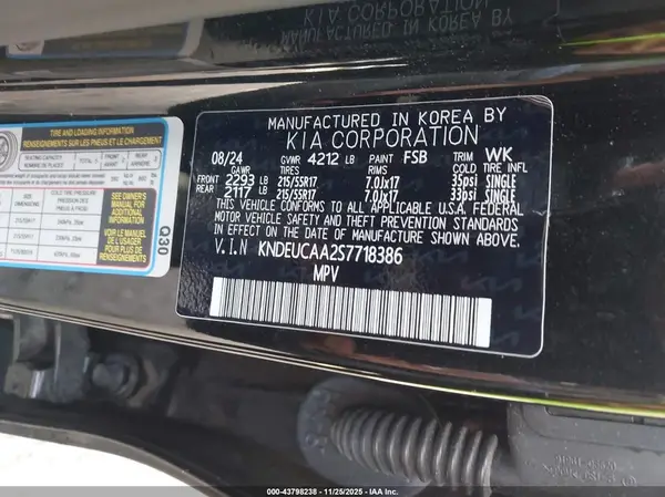 KNDEUCAA2S7718386 2025 KIA SELTOS - Image 8