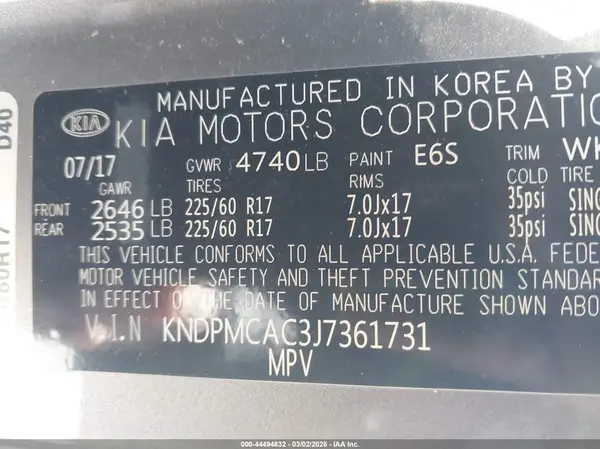 KNDPMCAC3J7361731 2018 KIA SPORTAGE - Image 8