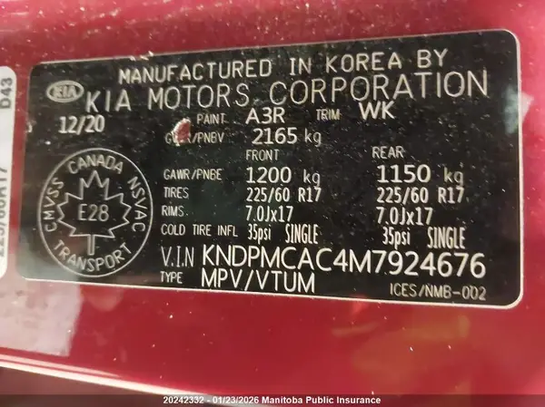 KNDPMCAC4M7924676 2021 KIA SPORTAGE - Image 8