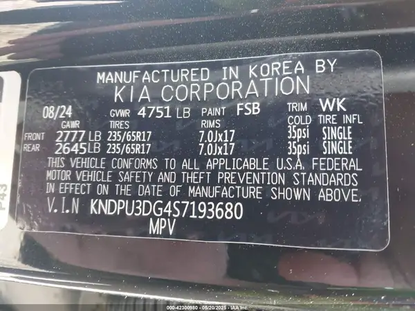 KNDPU3DG4S7193680 2025 KIA SPORTAGE - Image 8