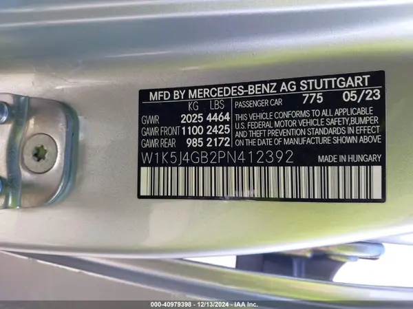 W1K5J4GB2PN412392 2023 MERCEDES-BENZ CLA-KLASSE - Image 8