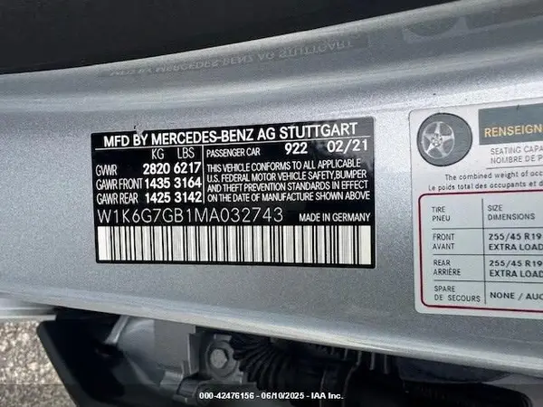 W1K6G7GB1MA032743 2021 MERCEDES-BENZ S-KLASSE - Image 8
