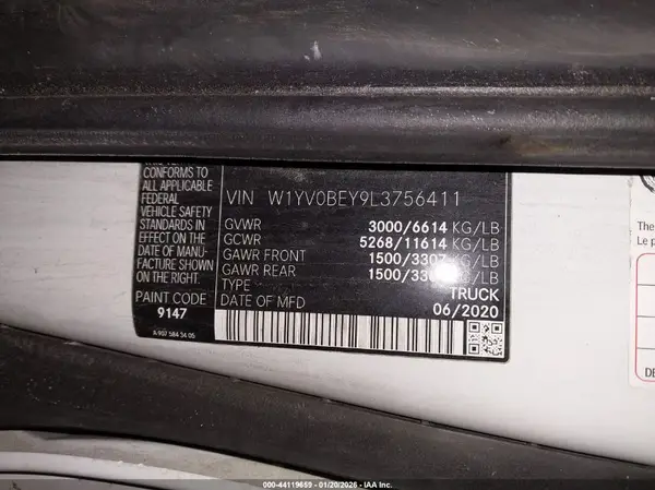 W1YV0BEY9L3756411 2020 MERCEDES-BENZ METRIS - Image 8
