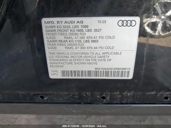 WA15AAGE4RB038515 2024 AUDI Q8 - Image 8