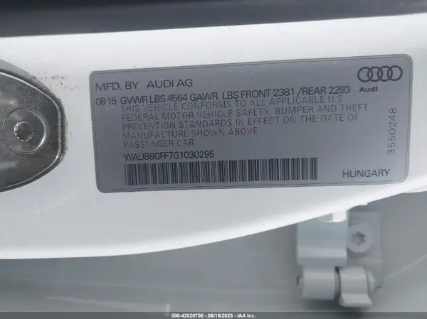 WAUB8GFF7G1030295 2016 AUDI A3 - Image 8
