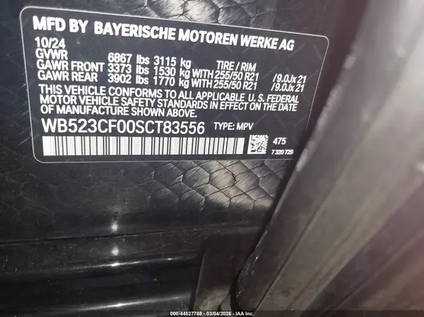 WB523CF00SCT83556 2025 BMW IX - Image 8